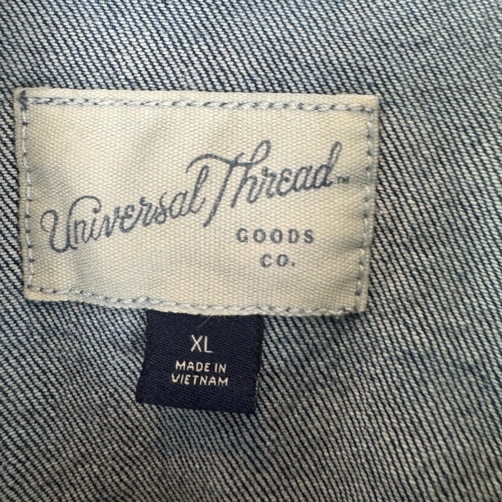 Universal Thread Denim Jacket Blue Trucker Stretch Women's XL - Picture 4 of 5